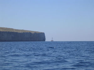 Shore Fishing in Malta - West Coast Dingli Cliffs